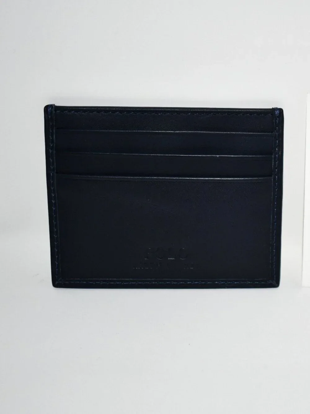 Polo Ralph Lauren Polo Bear Leather Card Case in Newport Navy #405P08102001 NWT